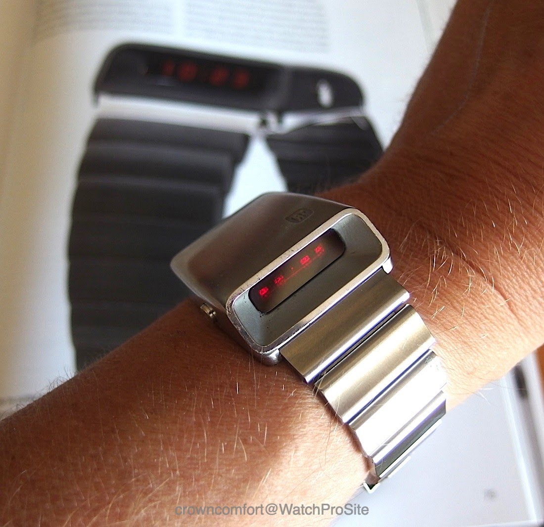 1970's GP Casquette LED watch w/band