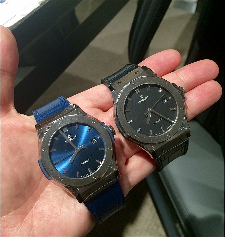 Hublot Classic Fusion Blue vs. Black Dial Comparison