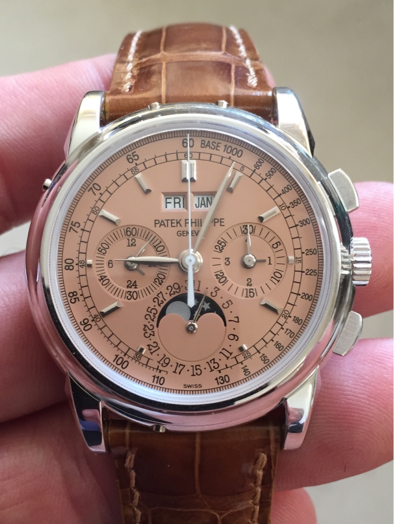 Patek philippe shop 5970g salmon dial