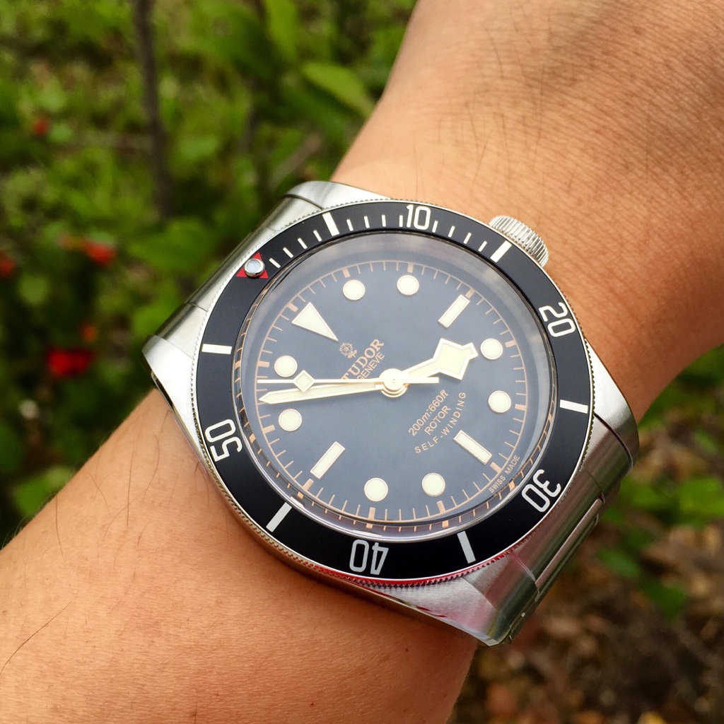 Tudor black shop bay small wrist