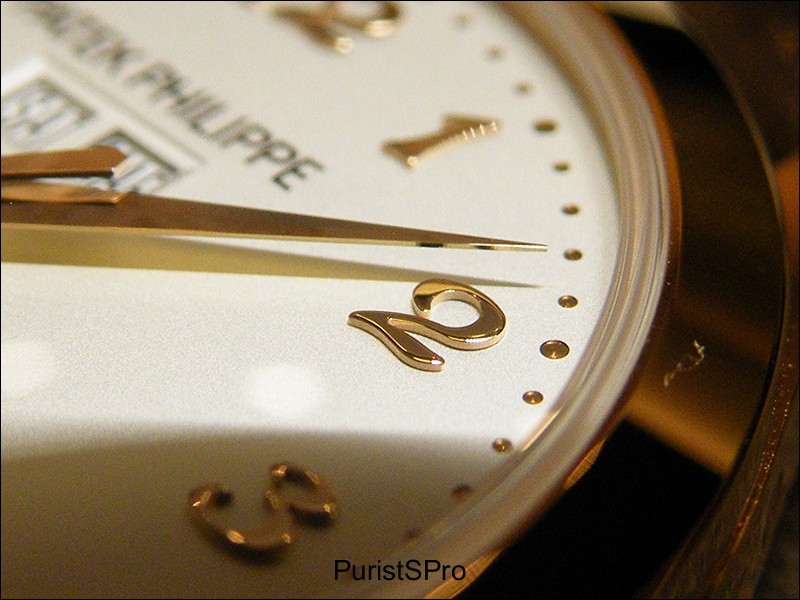 Attention to detail: beuatifully polished applied Breguet numbers