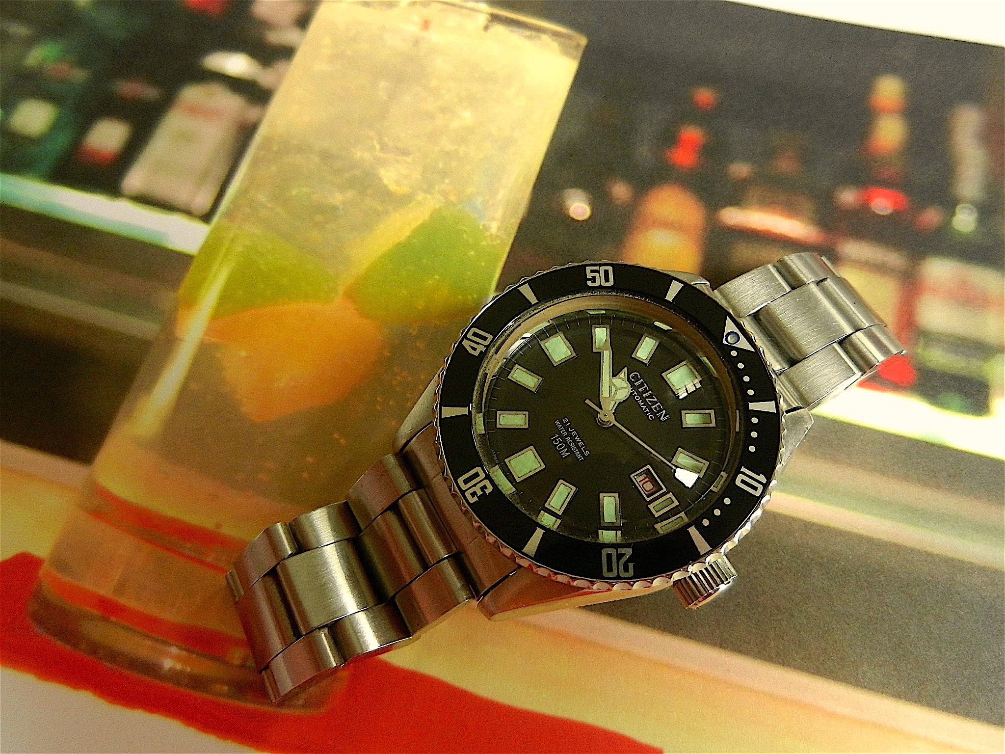 Horological Meandering - CITIZEN 62-6198 CHALLENGE 150M DIVER dial