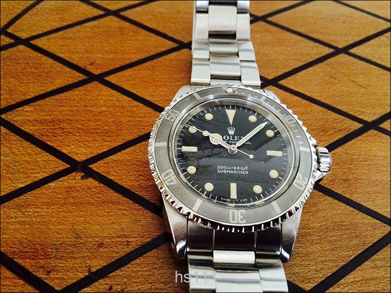 Rolex 5513, faded 'ghost' bezel