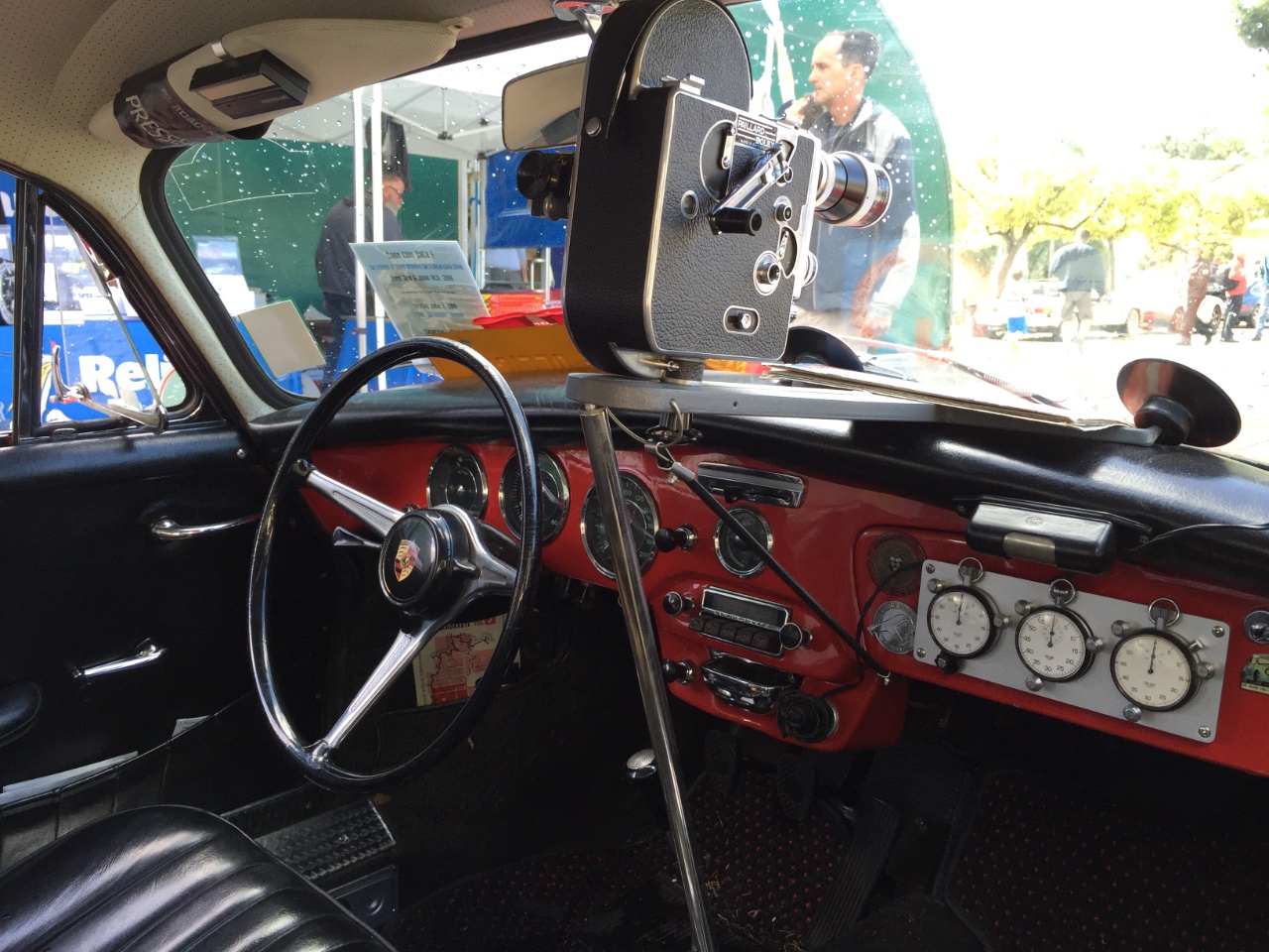 Porsche 356 press car with camera on board. 