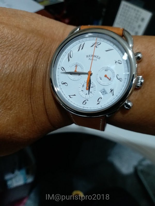 hermes arceau chronograph