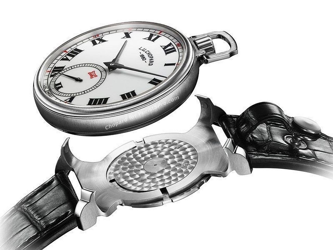 Tribute to L.U. Chopard with modern version of watch clip