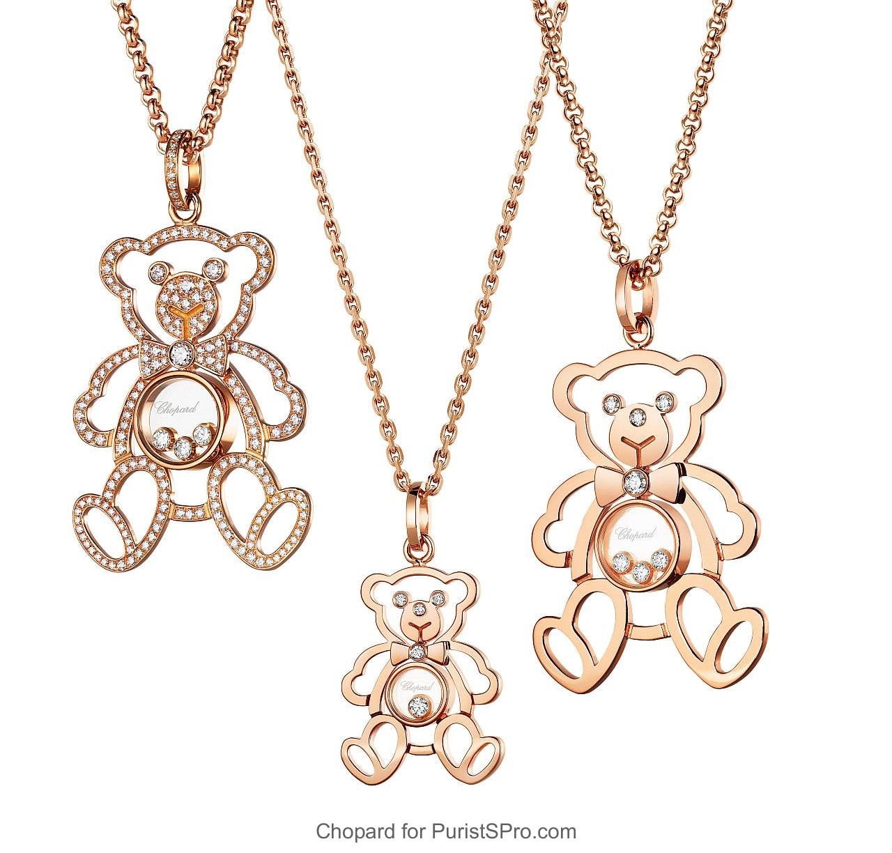 Happy Diamonds Teddy pendants