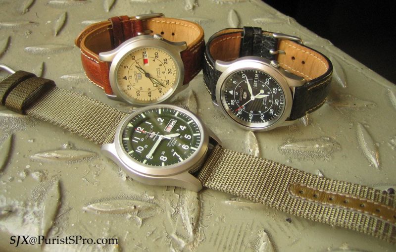 Horological Meandering - And then there were three.... the latest Seiko 5  military