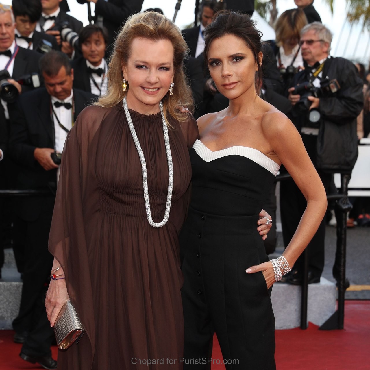 Caroline Scheufele and Victoria Beckham 2016 Cannes