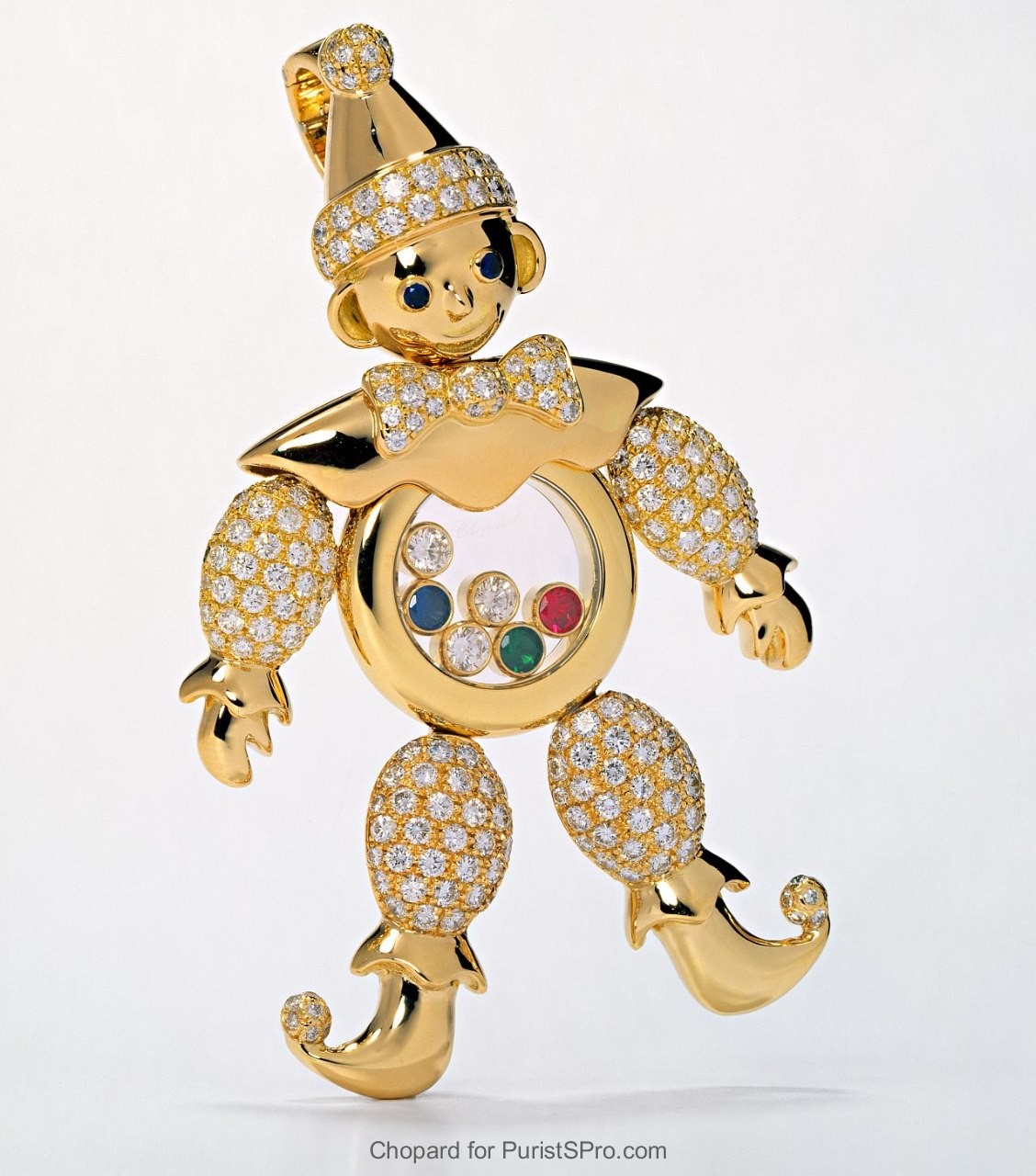 Happy Diamonds clown pendant