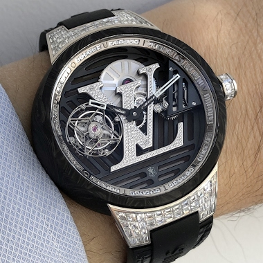 New Louis Vuitton Tambour Curve Flying Tourbillon Poinçon