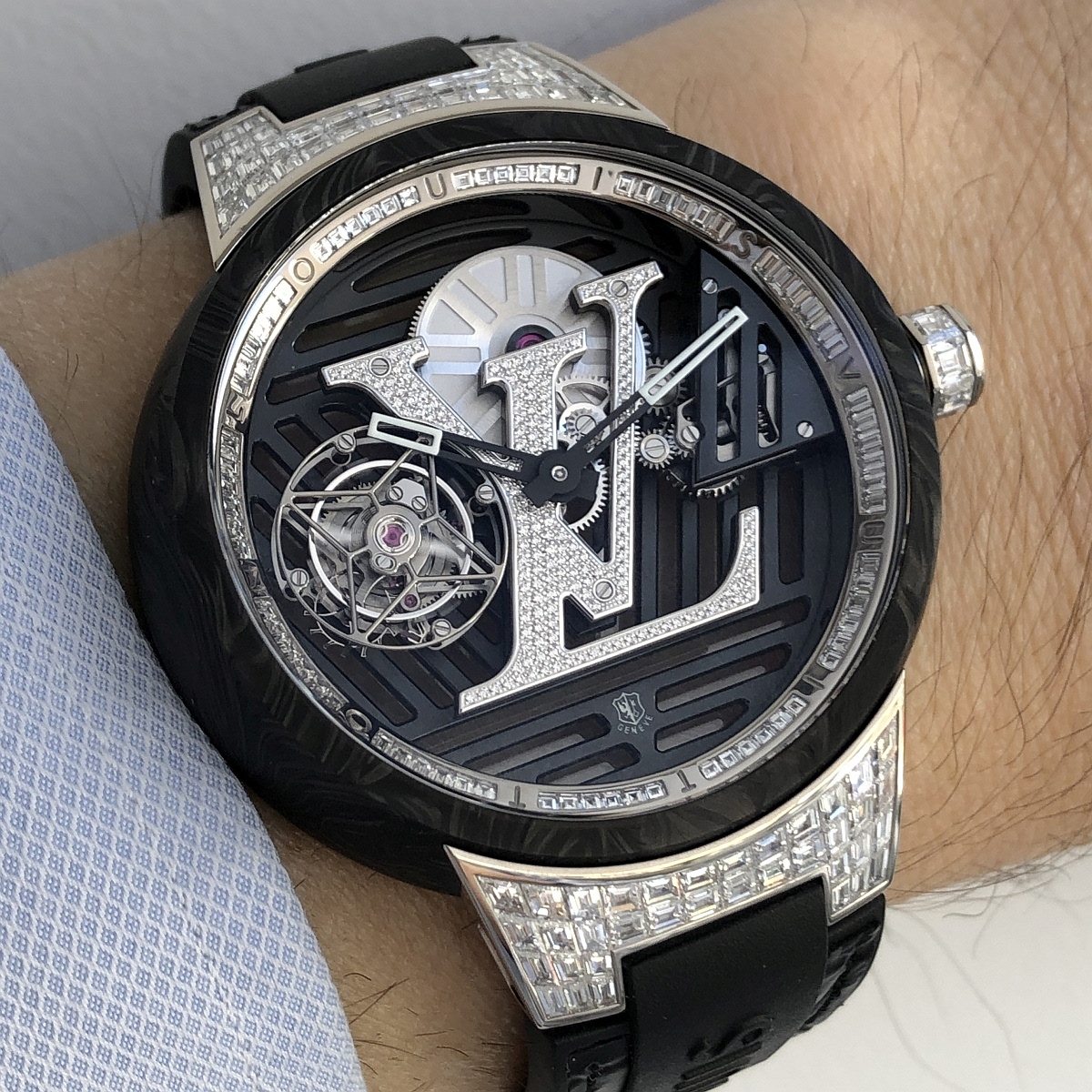 Introducing: The Louis Vuitton Tambour Curve Flying Tourbillon Poinçon de  Genève - Hodinkee