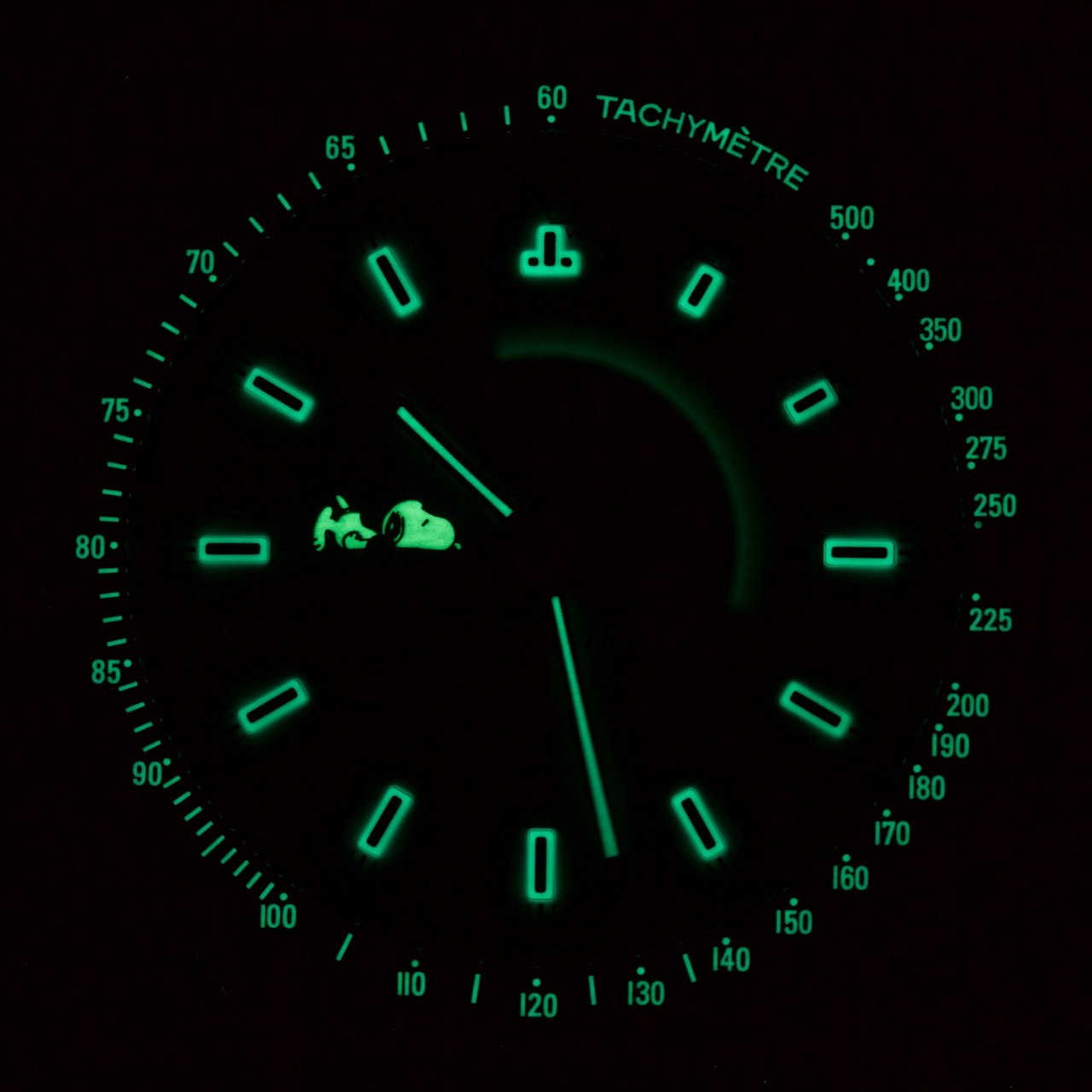 omega speedmaster snoopy lume