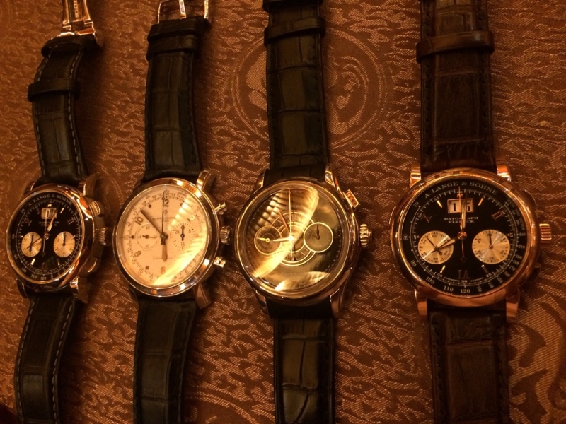 A string of fine chronographs - lovely!