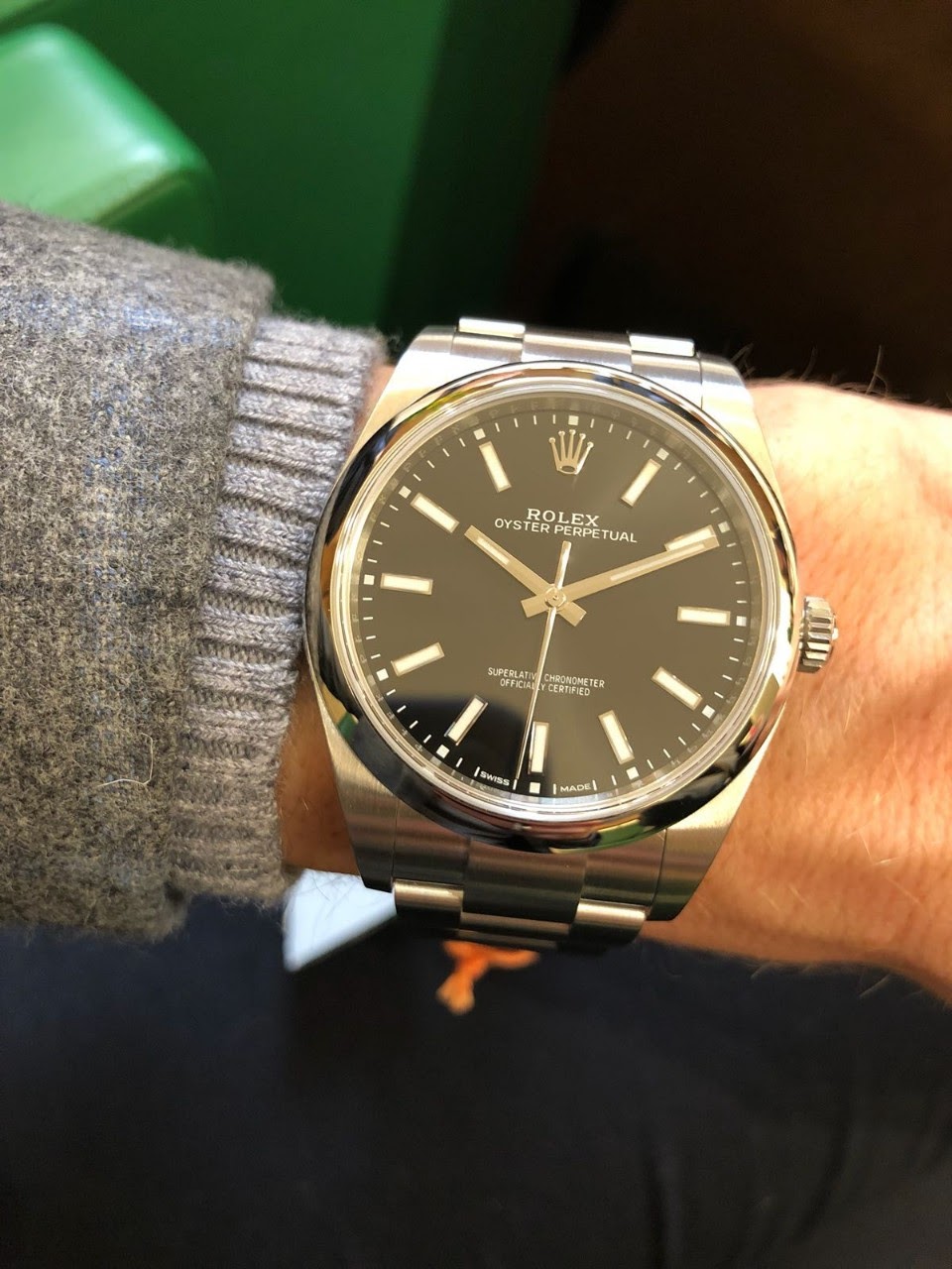 rolex op 39 black dial