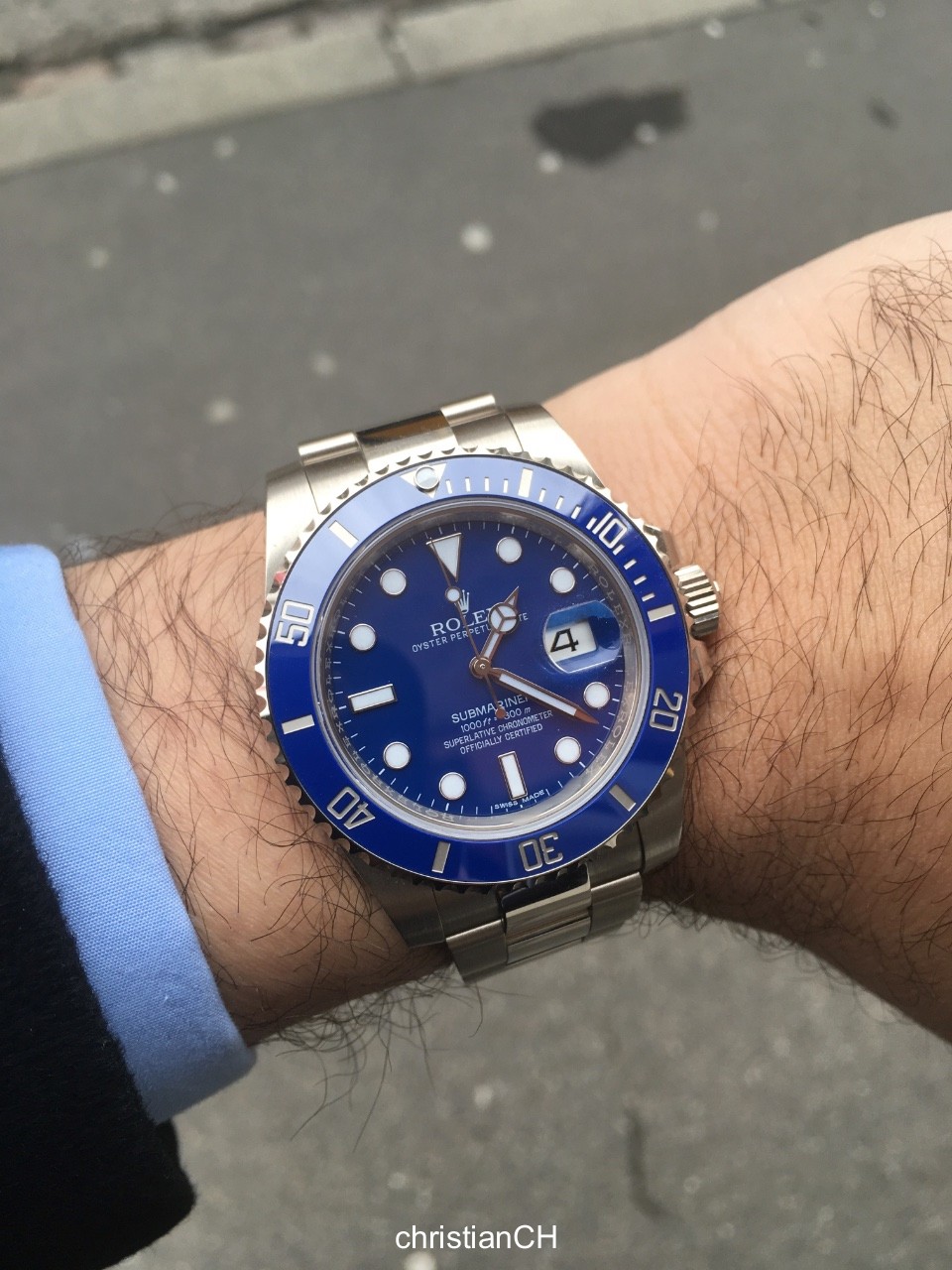 rolex smurf submariner