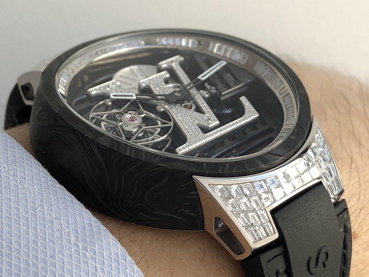 Louis Vuitton Tambour Curve Tourbillon Volant Poinçon De Genève