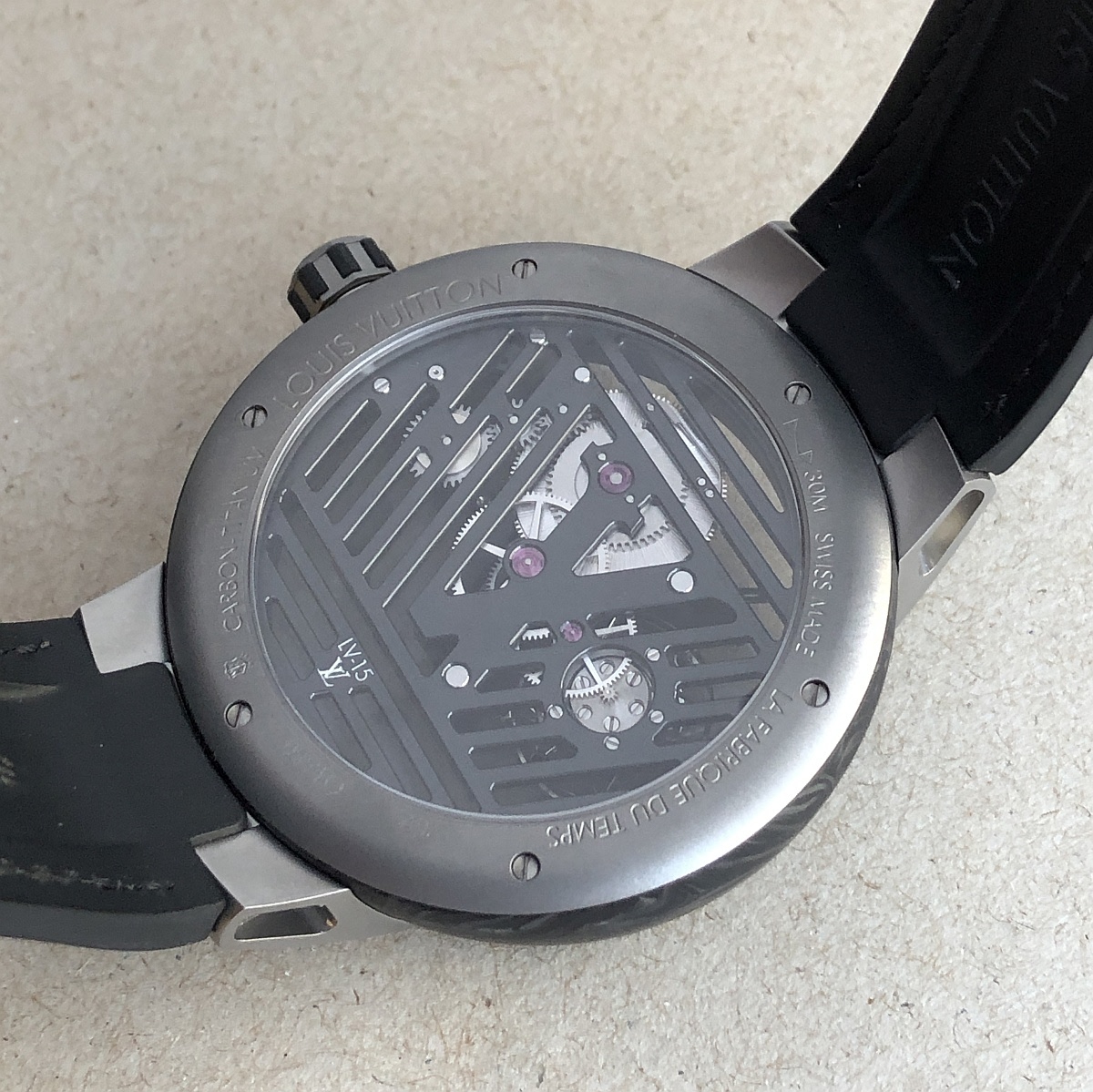 New Louis Vuitton Tambour Curve Flying Tourbillon Poinçon