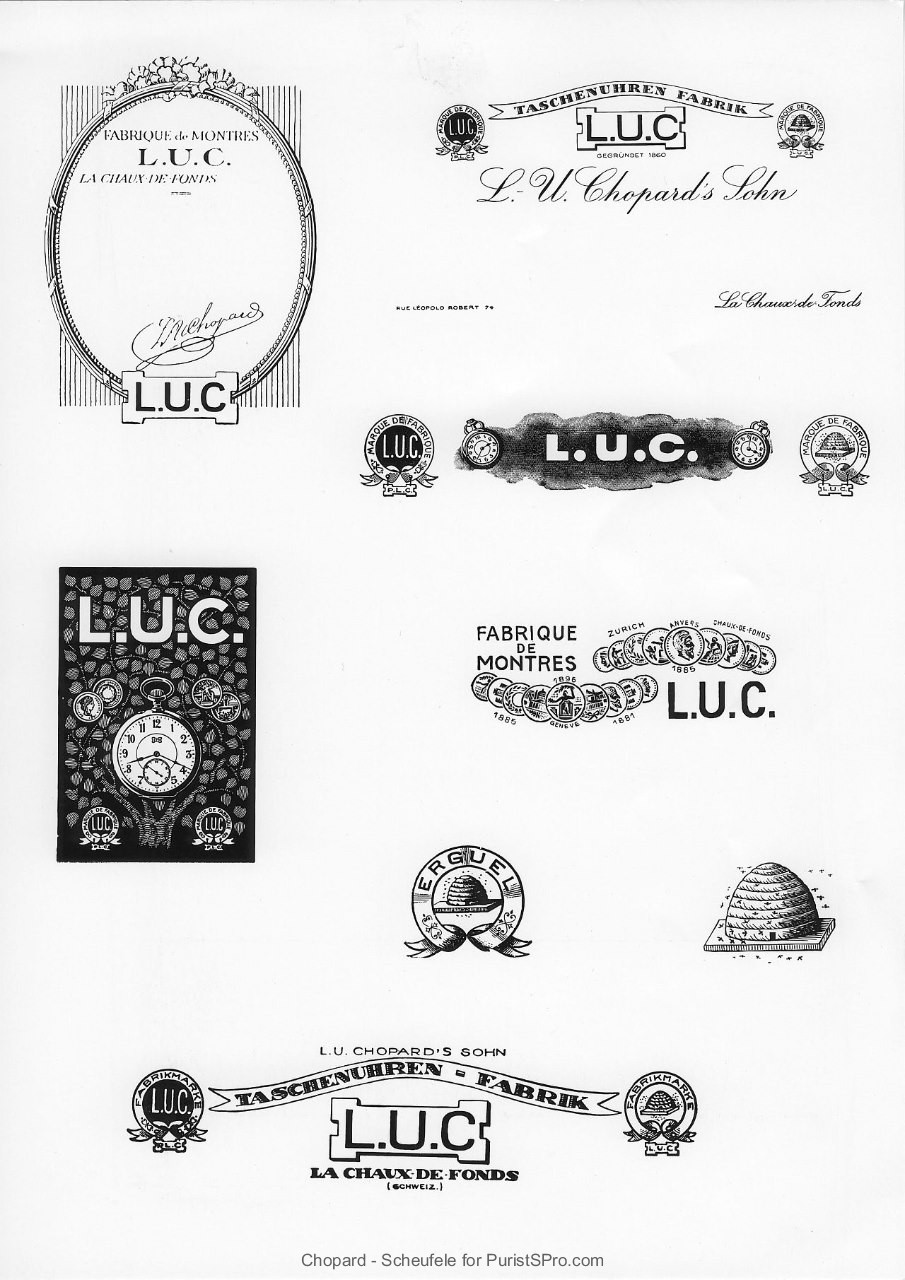 Evolution of the L.U.C logo