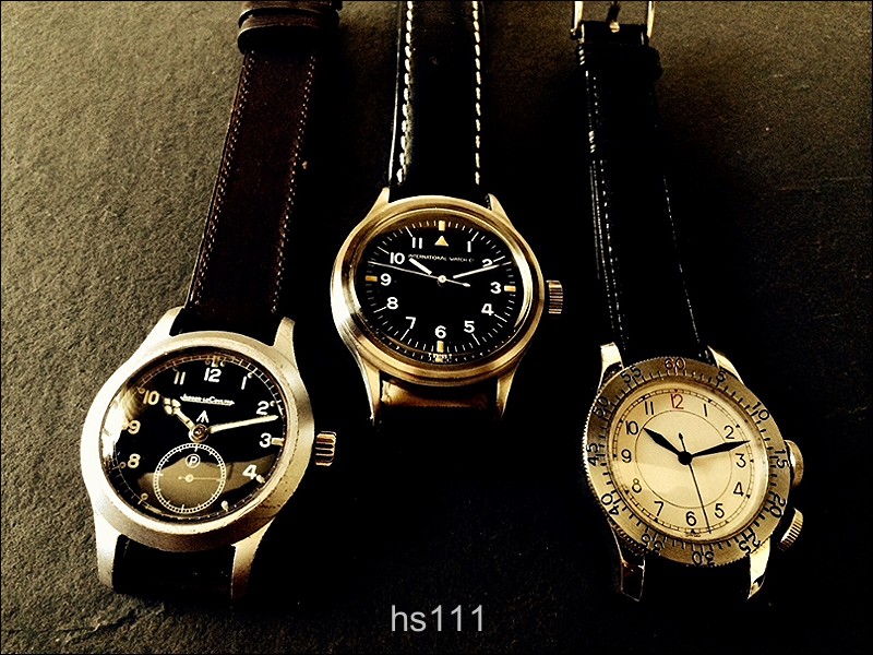 JLC WWW (left), IWC Mark 11 ( middle), JLC Mark VII Weems