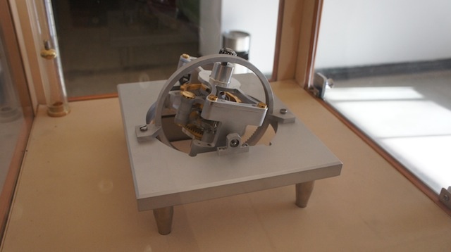 A 10:1 gas-operated model of the TB-04 movement developed by Beijing in 2009 - a double-axis tourbillon constructed from titanium