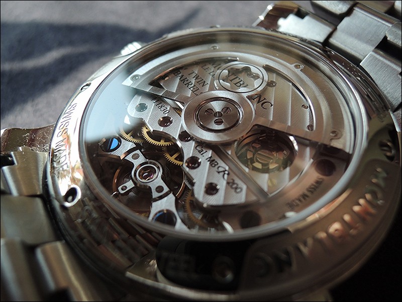 Single button column wheel chronograph.