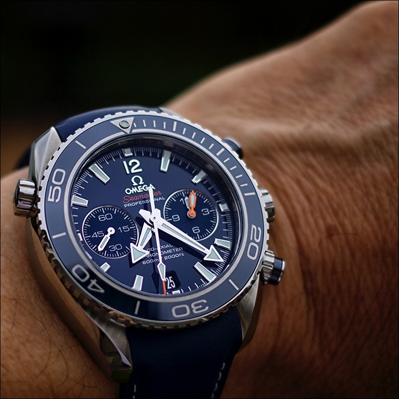 Omega planet shop ocean chronograph blue