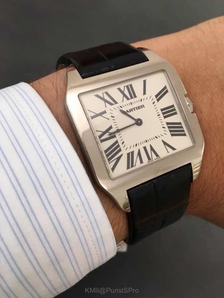 cartier santos dumont white gold