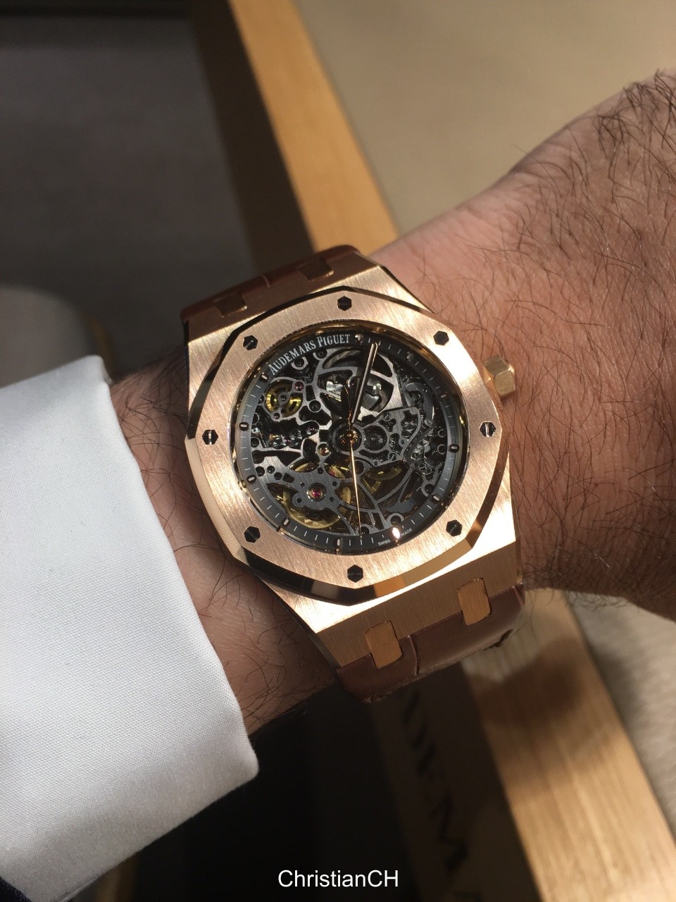 Audemars Piguet Royal Oak 15305OR Skeleton Rose Gold *Full Set*