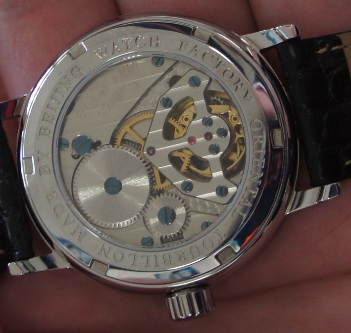 Tourbillon movement close-up