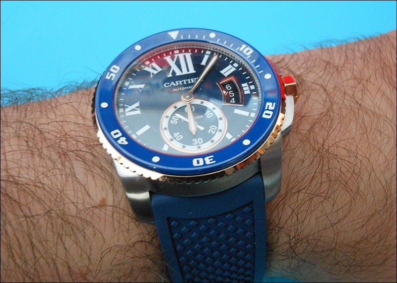 cartier calibre diver two tone cartier calibre diver two tone