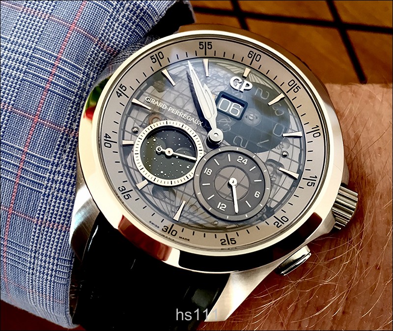 GP Traveller, Grande Date, Moon, GMT, Sapphire dial