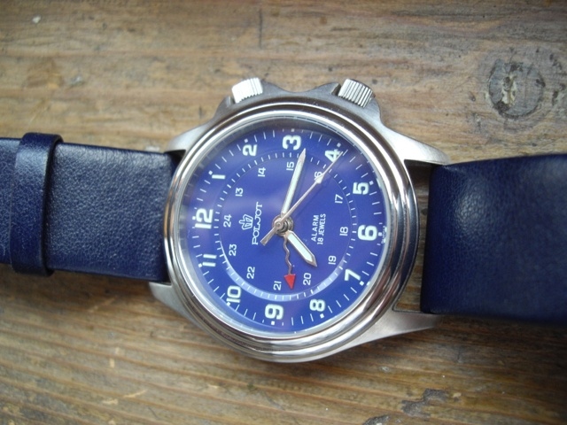 Poljot alarm - fab blue dial