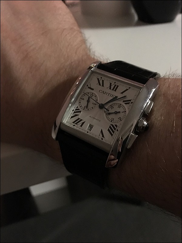 cartier tank mc chrono