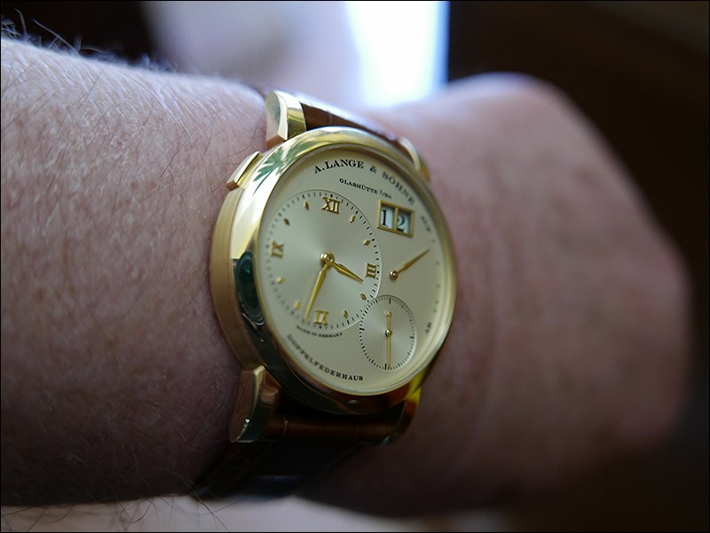 This shot in particular shows the unique 'Champagne' dial.