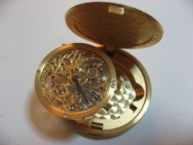 Small skeleton watch