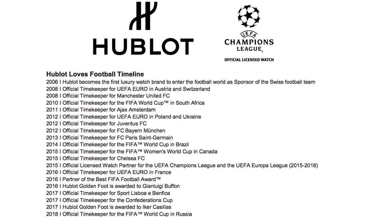 Hublot - Hublot & Pelé Unveil the New UEFA Champions League Watch