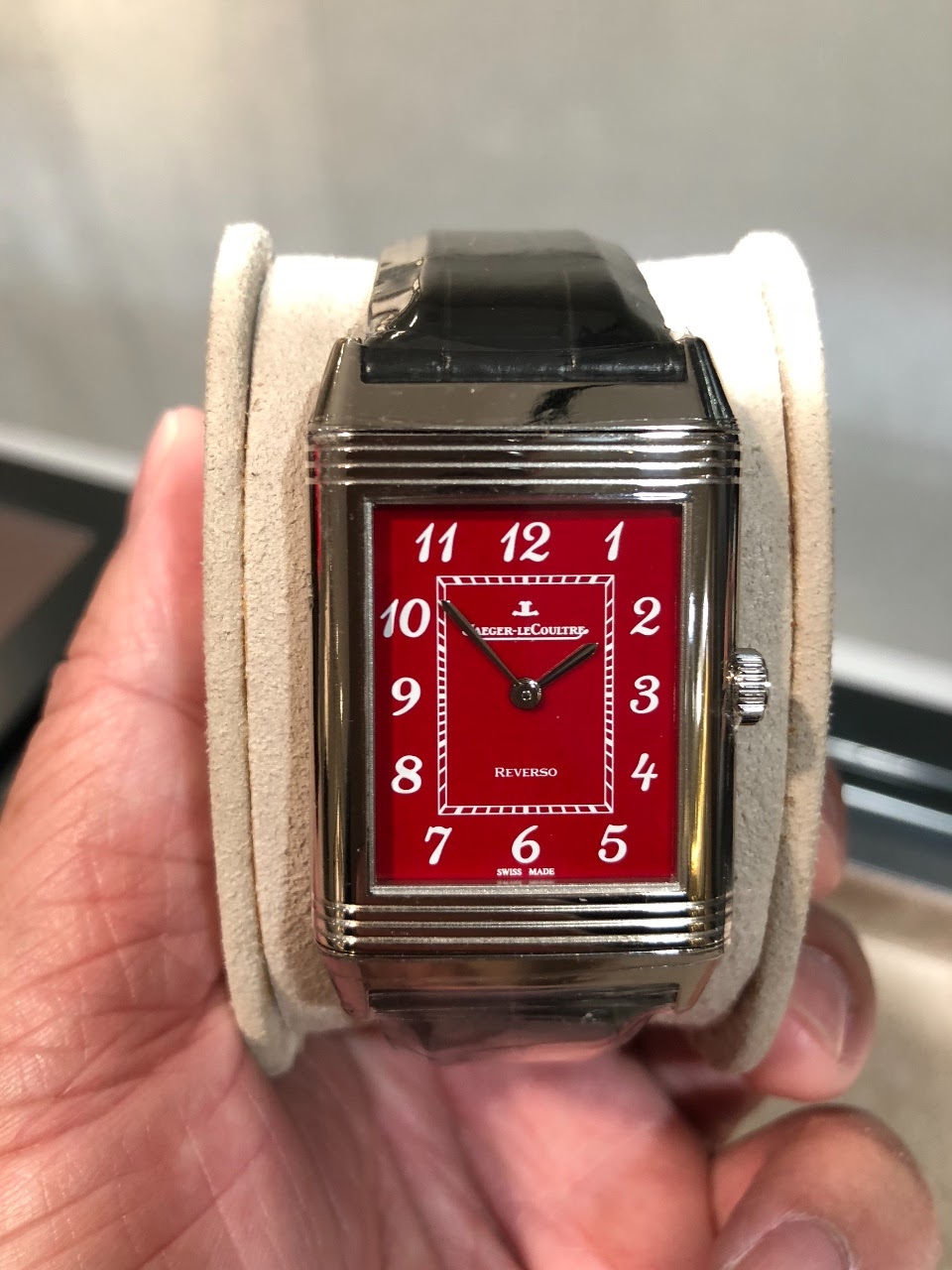 JLC - JLC Reverso Red enamel dial, limited edition of 8 pieces