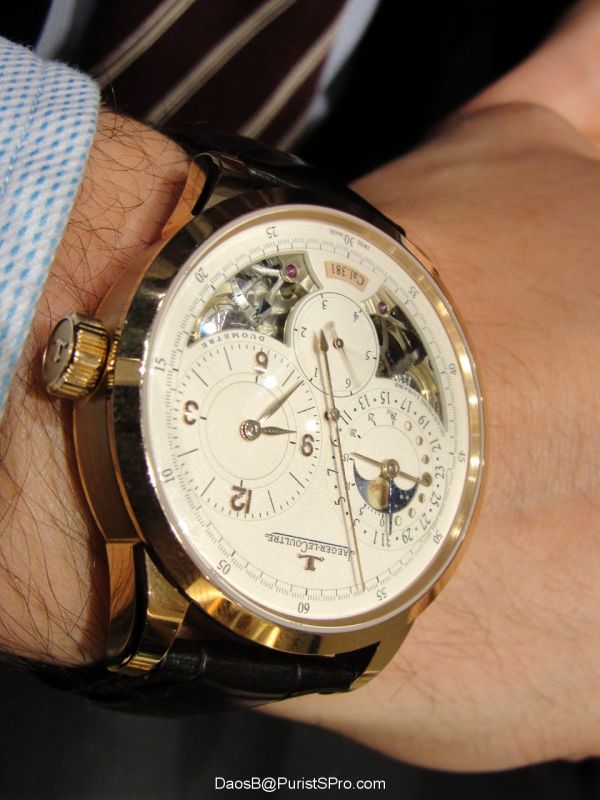 Our friend Seth from JLC Beverly Hills sporting the new elegant Duometre a Quantieme Lunaire.