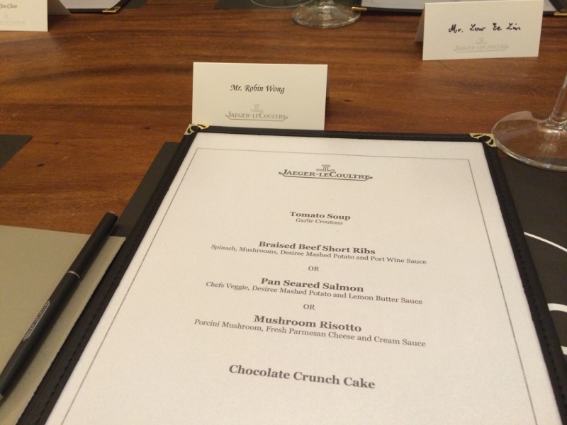 The menu. The dessert was as much as the main course! More to come later on that...