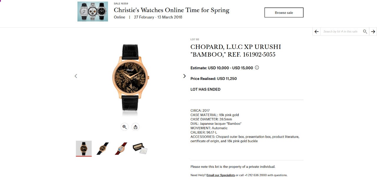 Collectors Market - FS: Chopard 18k RG Chopard L.U.C XPS Limited