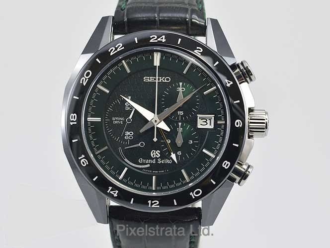 Collectors Market - FS: Grand Seiko Spring Drive Chronograph GMT Black  Ceramics Limited Collection 600 Limited Edition
