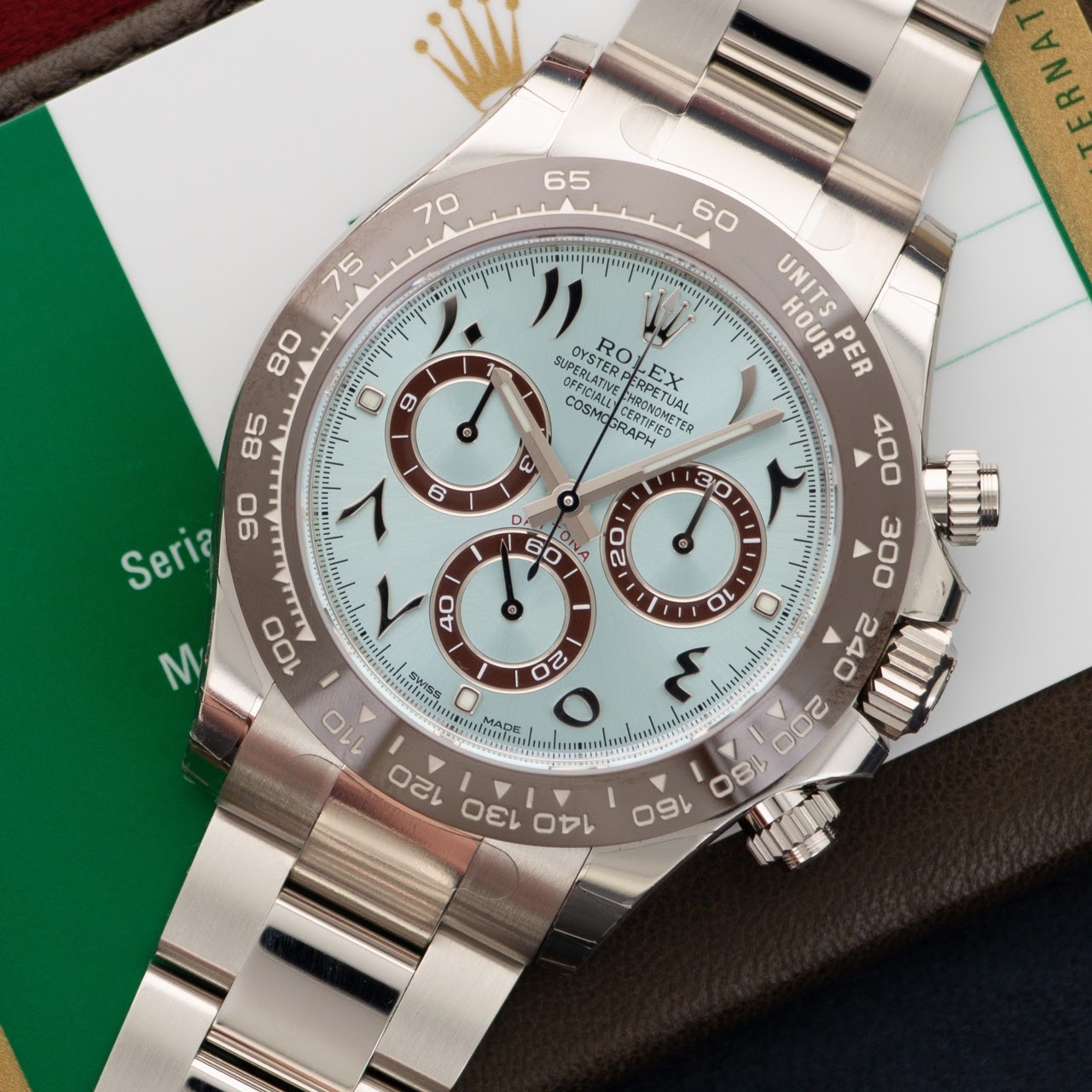 rolex daytona platinum arabic