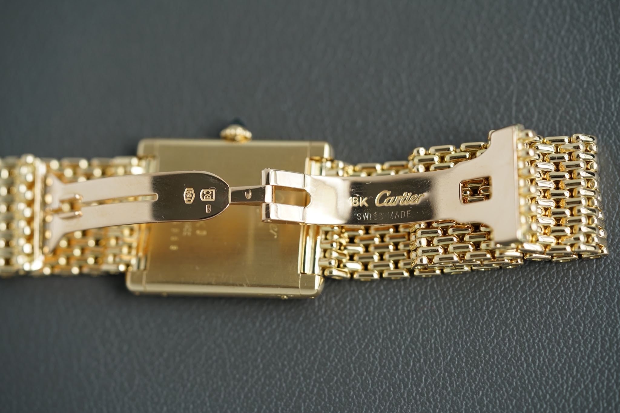 SOLD**Cartier Vintage Tank Louis Ultra Thin, With Beads of Rice Bracelet