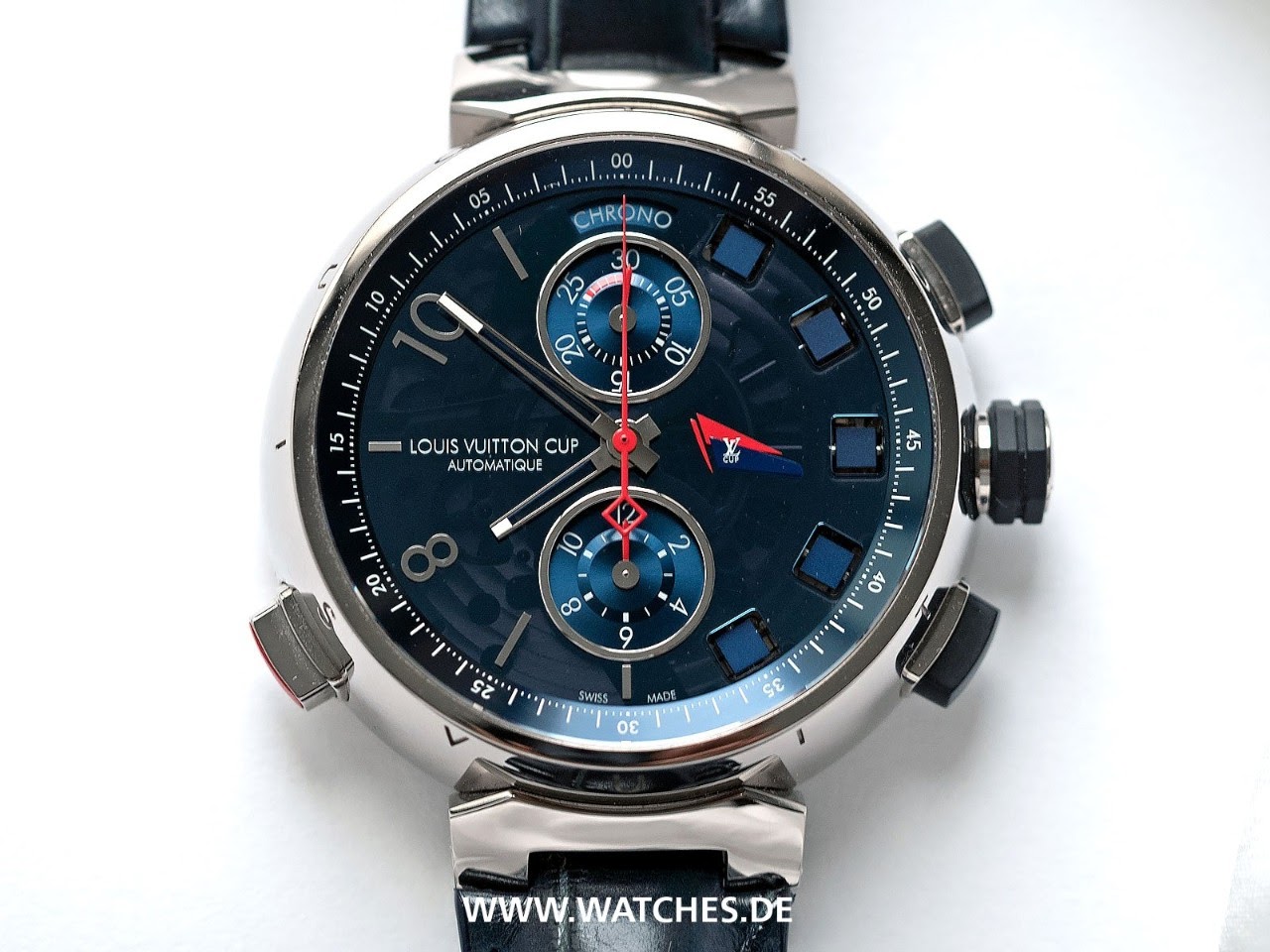 Collectors Market - SOLD: Louis Vuitton Q102J0 - Tambour Spin Time Regatta  45.5 White Gold