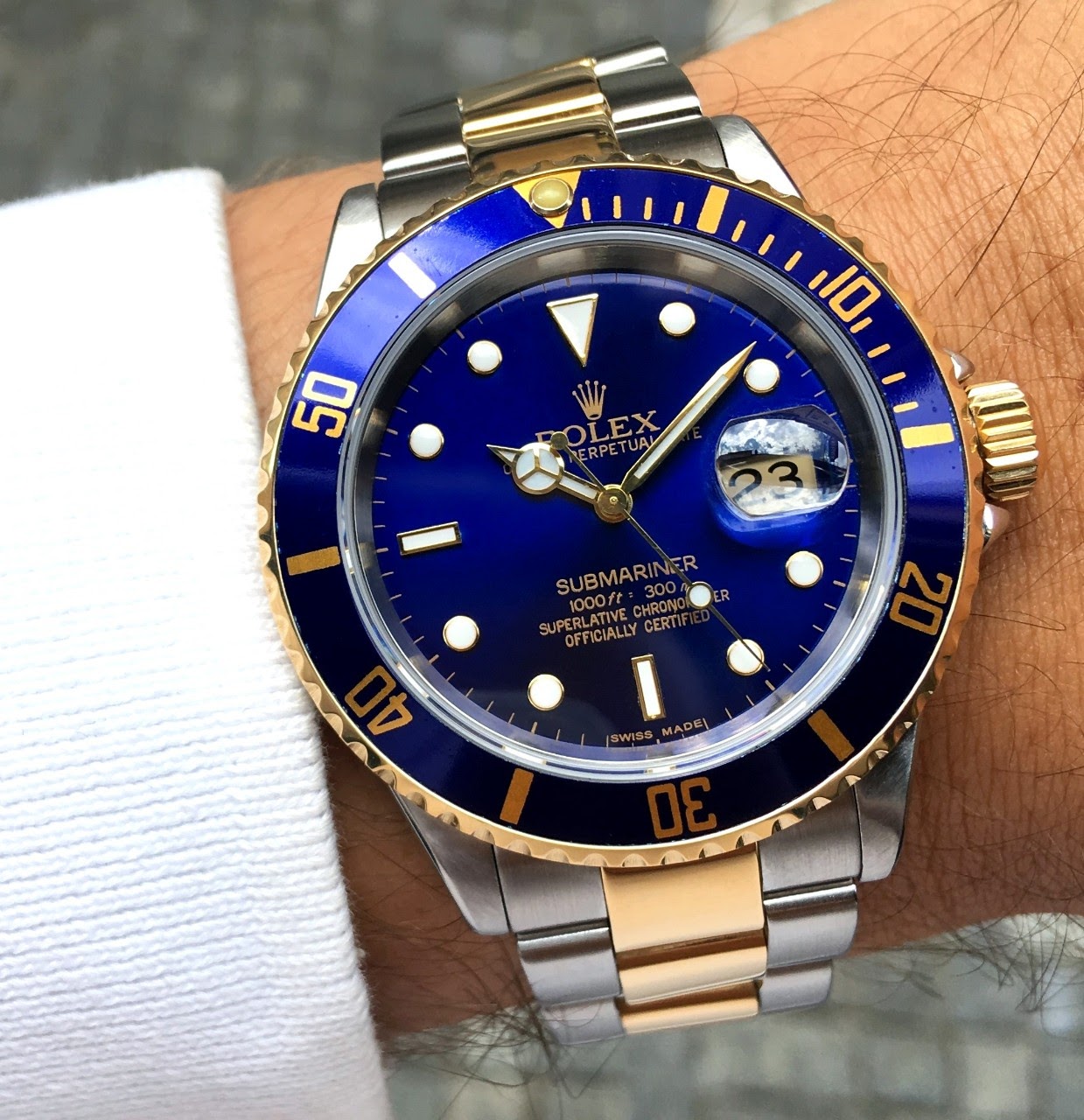 rolex submariner tt blue