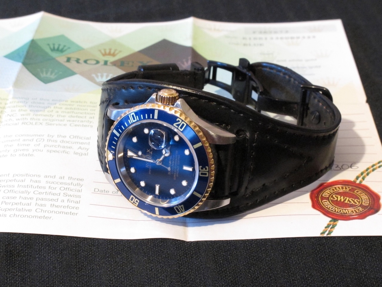 blue two tone submariner