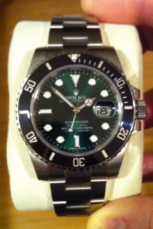 rolex submariner green black