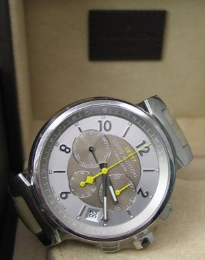Louis Vuitton Tambour LV 277 Black Chronograph Chronometer 44mm UVP  11.200,- Ungetragen - Archive germany
