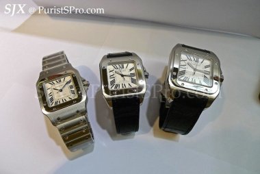 size of cartier santos 100